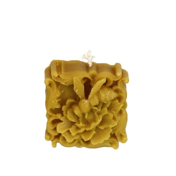 Svijeća pčelica na cvijetu - 6x6cm - 010